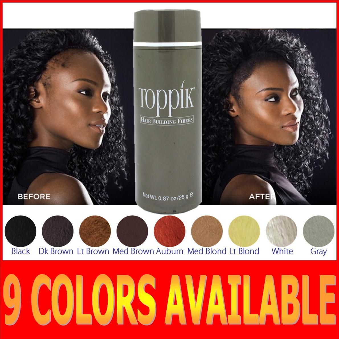 Toppik Hair Building Fibers For Hair Loss Solutions ...