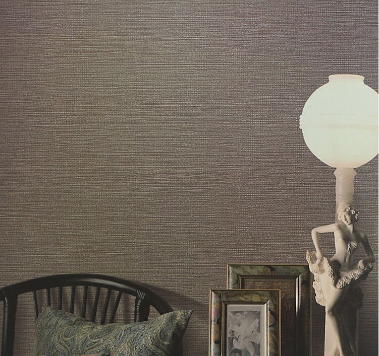 Wholesale Faux Woven Textured Natural Grasscloth Wallpaper Cream Silver