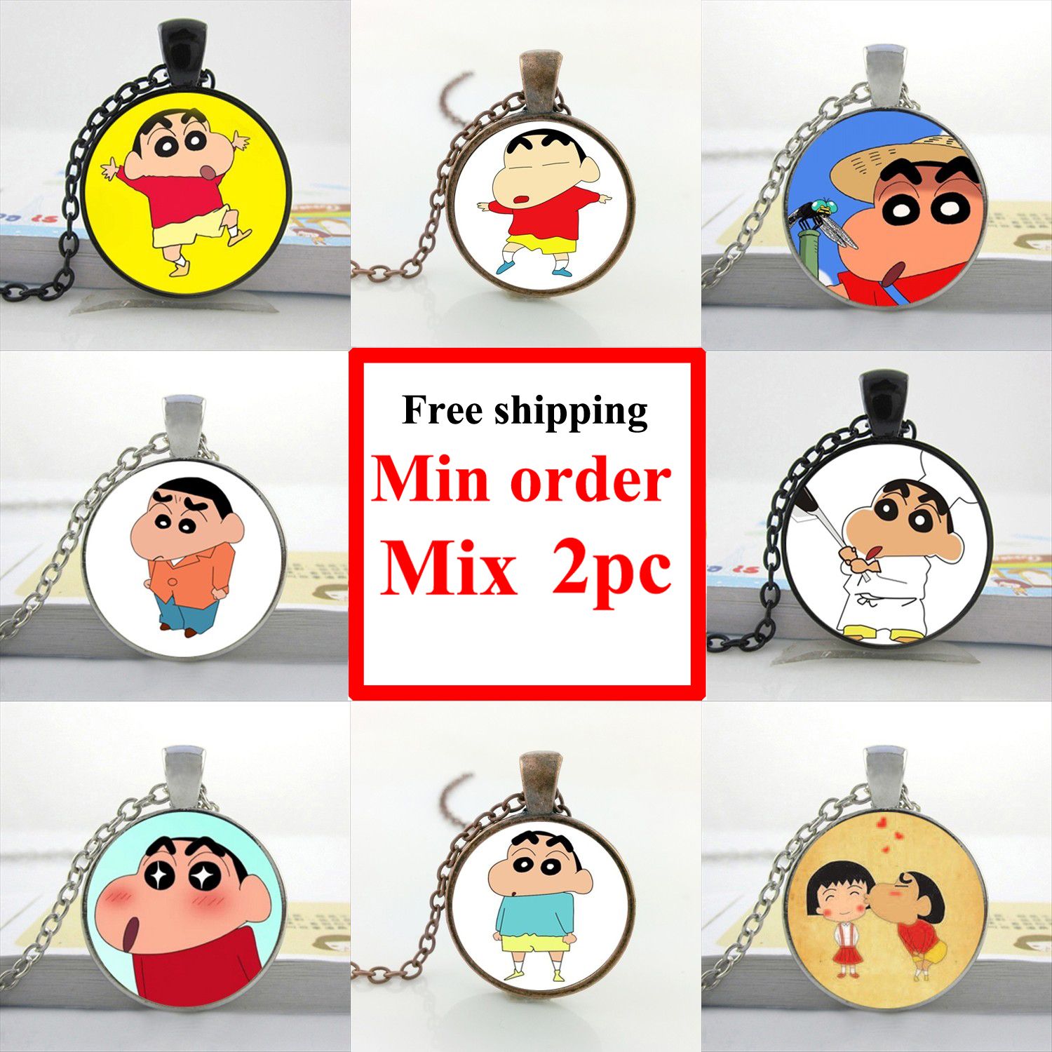 wholesale ns 00500 crayon shinchan necklace crayon shinchan pendant
