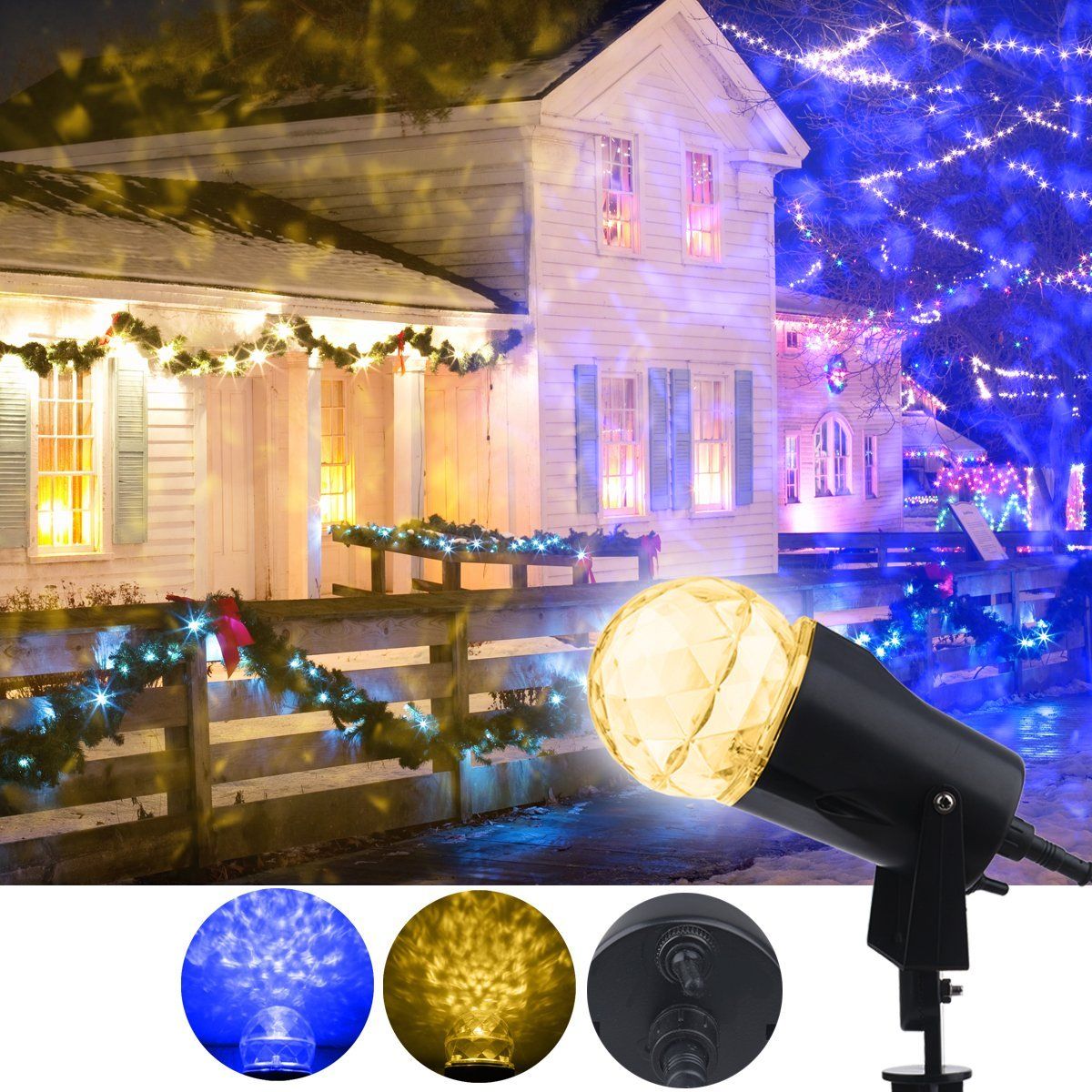 new fire ice lightshow garden lamp multi function led kaleidoscope multi function led christmas lights