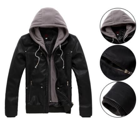 black hoodie jacket men's