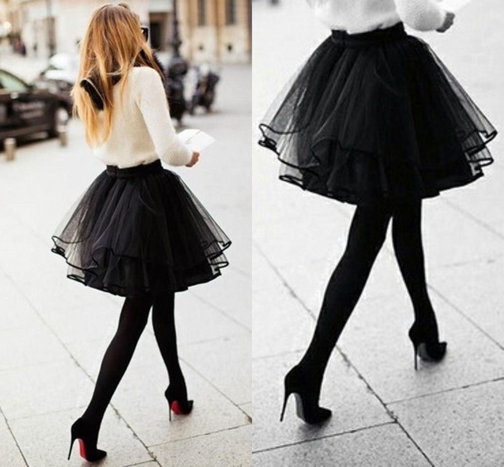 Discount 2015 Custom Made Black Short Skirt For Women Organza Sexy Piping  Flouncing Ruffles Casual Dresses Multiple Layers Classic Puffy Women Skirt  From China | DHgate.Com