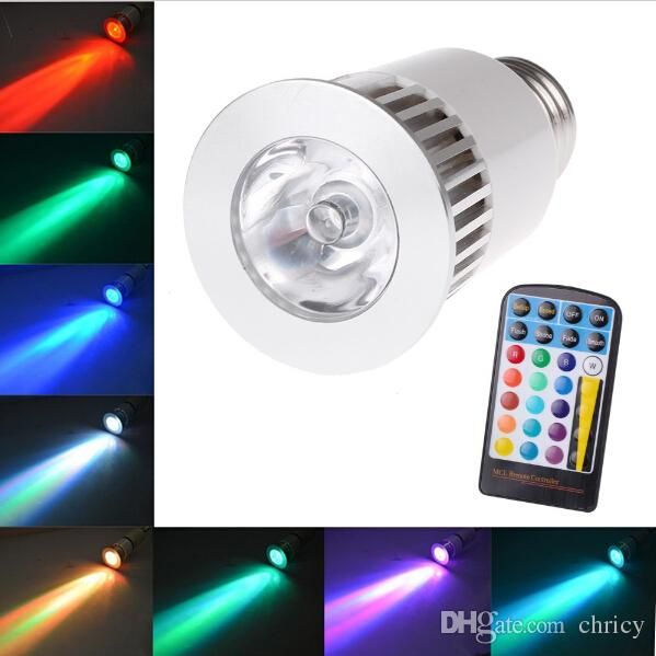 5w Rgb Led Light Bulbs E27 Spotlights With Ir Remote Controller Ac85 5w Rgb Led Light Bulbs E27 Spotlights With Ir Remote Controller Ac85 265v 500lm 4 Modes Color Change Spot For Decoration Colorful Spotlight
