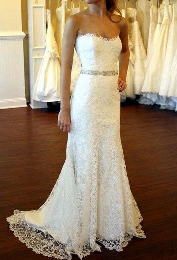 Sheath Satin Wedding Dress