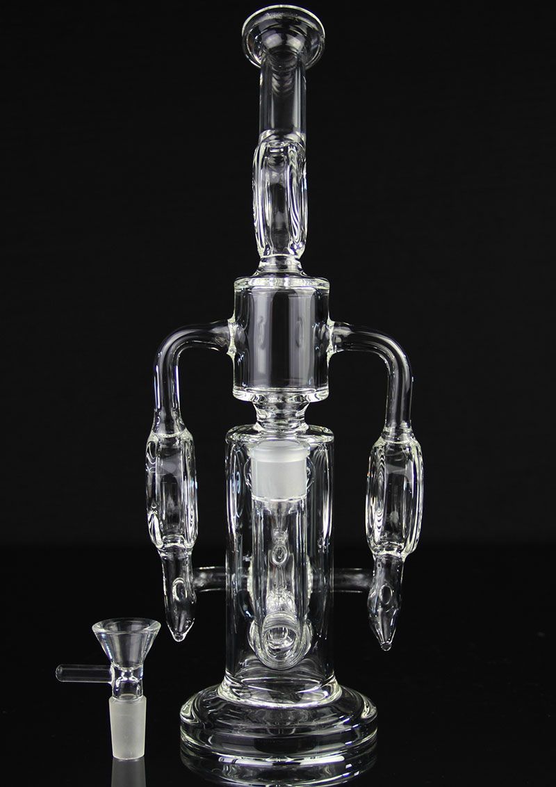 2021 11.5 Inches Glass Water Pipes Cyclone Helix Bongs Such An