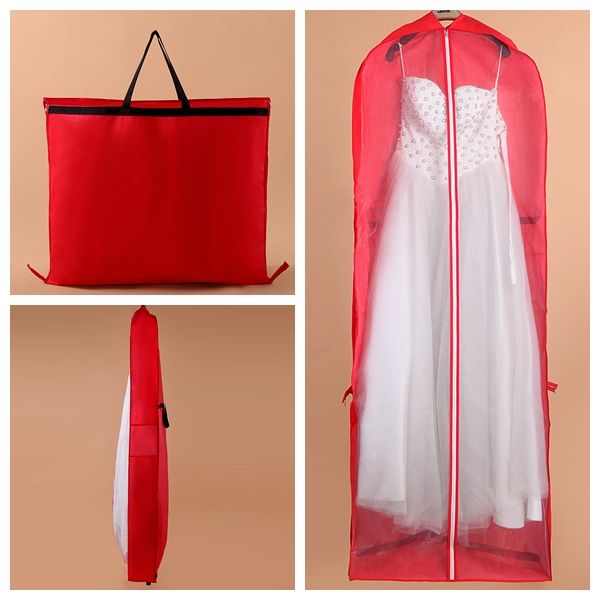 Wholesale Cheap Dress Bags Clothes Covers Garment Evening Dress Dustproof Bags Bridal Wedding