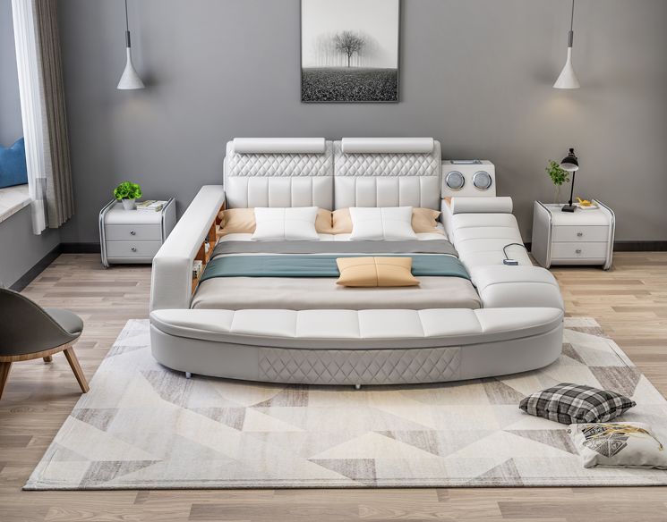 bed smart multifunction massage bluetooth tatami bedroom furniture modern storage king dhgate