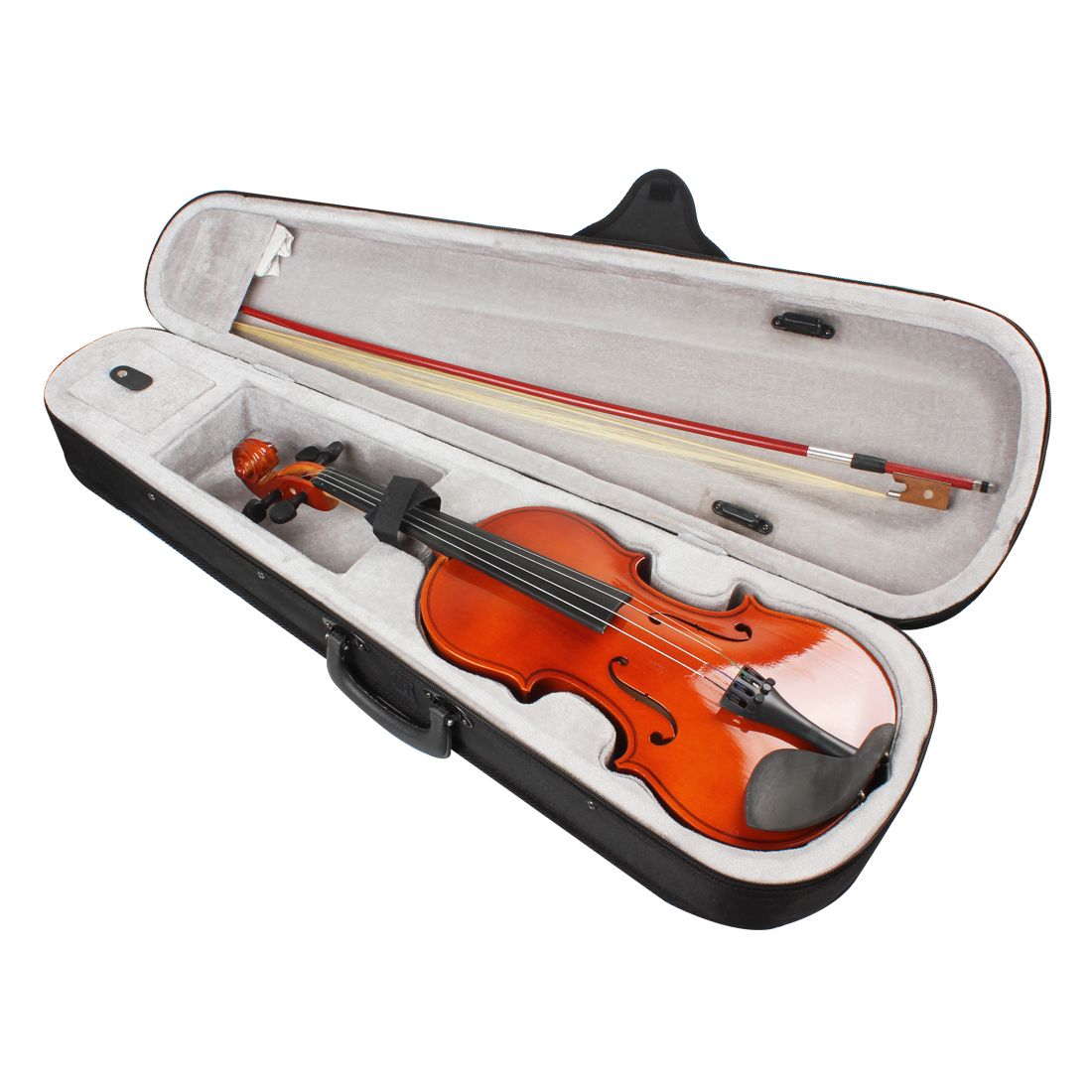 2020 4 / 4 Full Size Natural Acoustic Violin Fiddle With Case & Bow