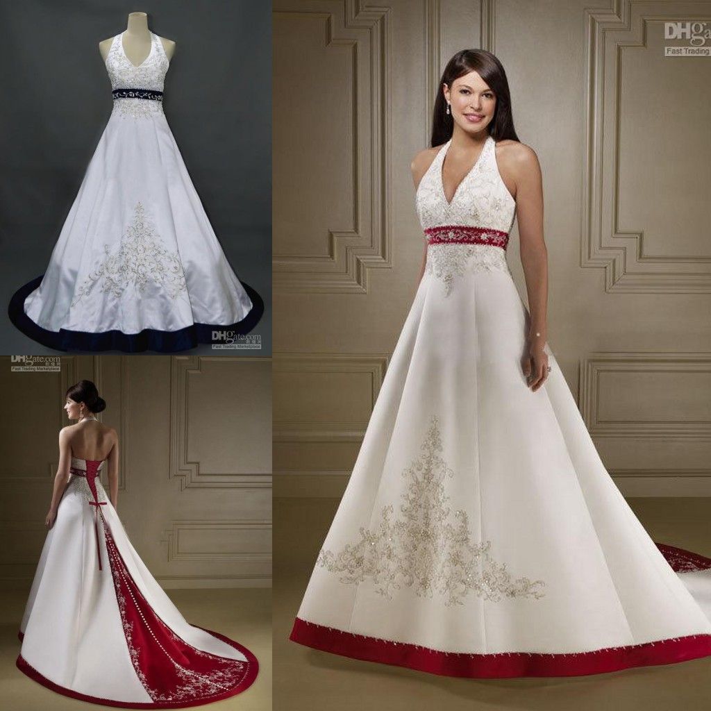 Plus Size Red And White Wedding Dresses | Dresses Trend