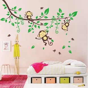Kids Bedroom Tree money and tree sticker, kids bedroom wall sticker monkey & tree Kids Bedroom Tree money and tree sticker, kids bedroom wall sticker monkey & tree