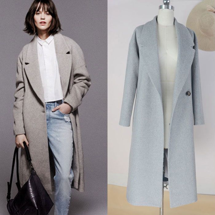 Guesod 2018 wool coat women winter star brand camel woolen