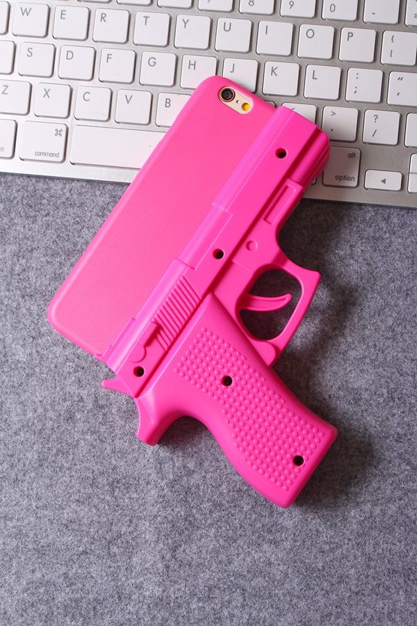 Fashion Creative 3D Gun Case Gun Shape Hard Phone Case Cover For IPhone