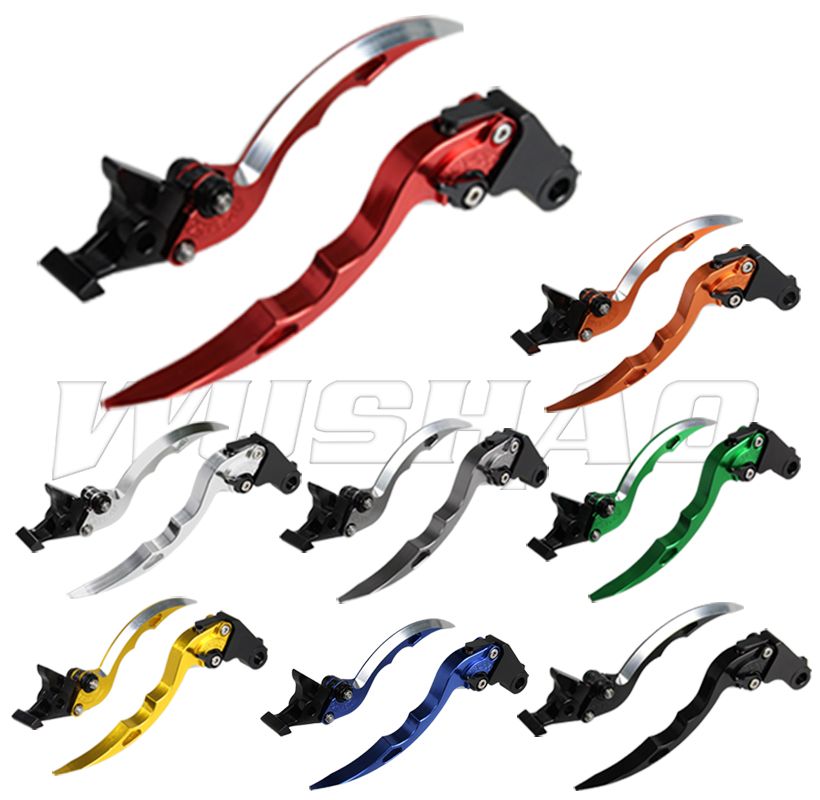 2019 DIY Colors Motorcycle Adjustable Blade Brake Clutch Levers For