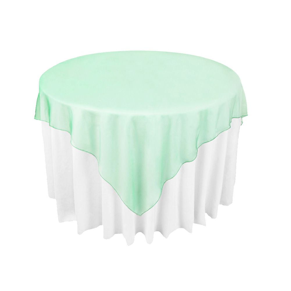 Mint Green Organza Table S Overlay Cloth 72x72 Wedding Supply Mint Green Organza Table S Overlay Cloth 72x72 Wedding Supply Party Sheer Colors New Ocl Custom Tablecloths Purple Tablecloth From Weddingaccessory