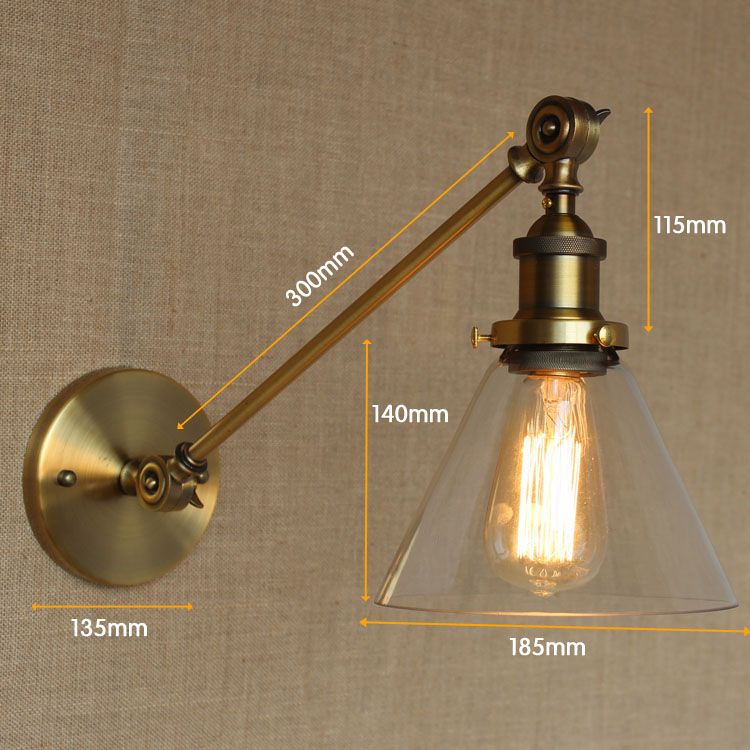 iluminación para el hogar lámpar luces de pared Retro de brazo largo iluminación para el hogar lámpar luces de pared Retro de brazo largo