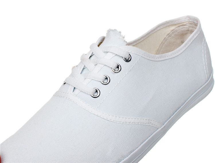 all white non canvas shoes
