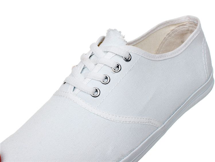 White Canvas Shoes Wholesale Non Slip Rubber Soles Leisure Styles ...