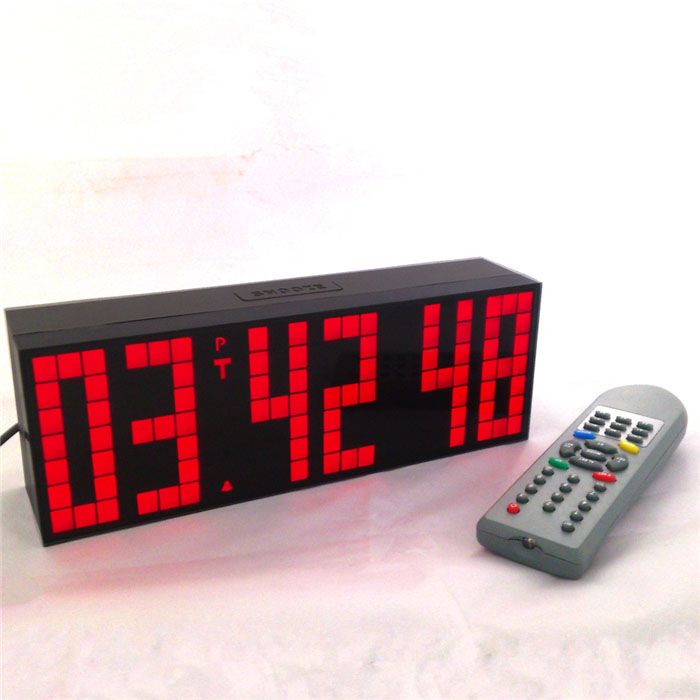 2019 Remote Control Big Digital Led Alarm Clock Stadium Countdown Clock