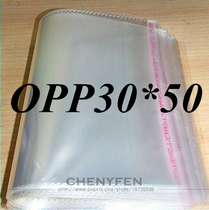 2018 Clear Self Adhesive Cellophane Bags OPP Bag 30x50cm Self Sealable