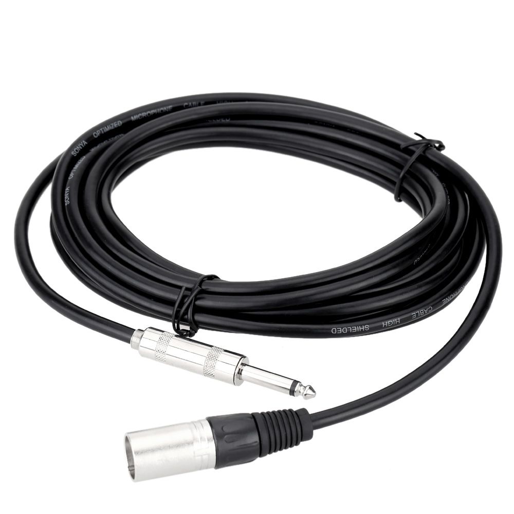 High Quality 9.8ft / 3m XLR Cable Male To 6.5mm Male Cable Wire For