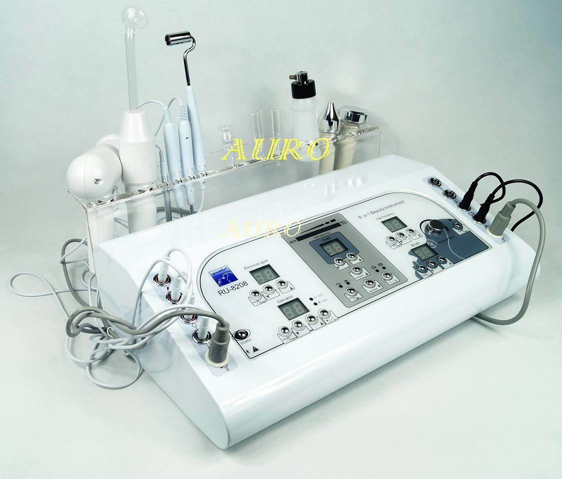 Cautery Vacuum Spray Brush Cleaning High Frequency Ultrasonic Galvanic