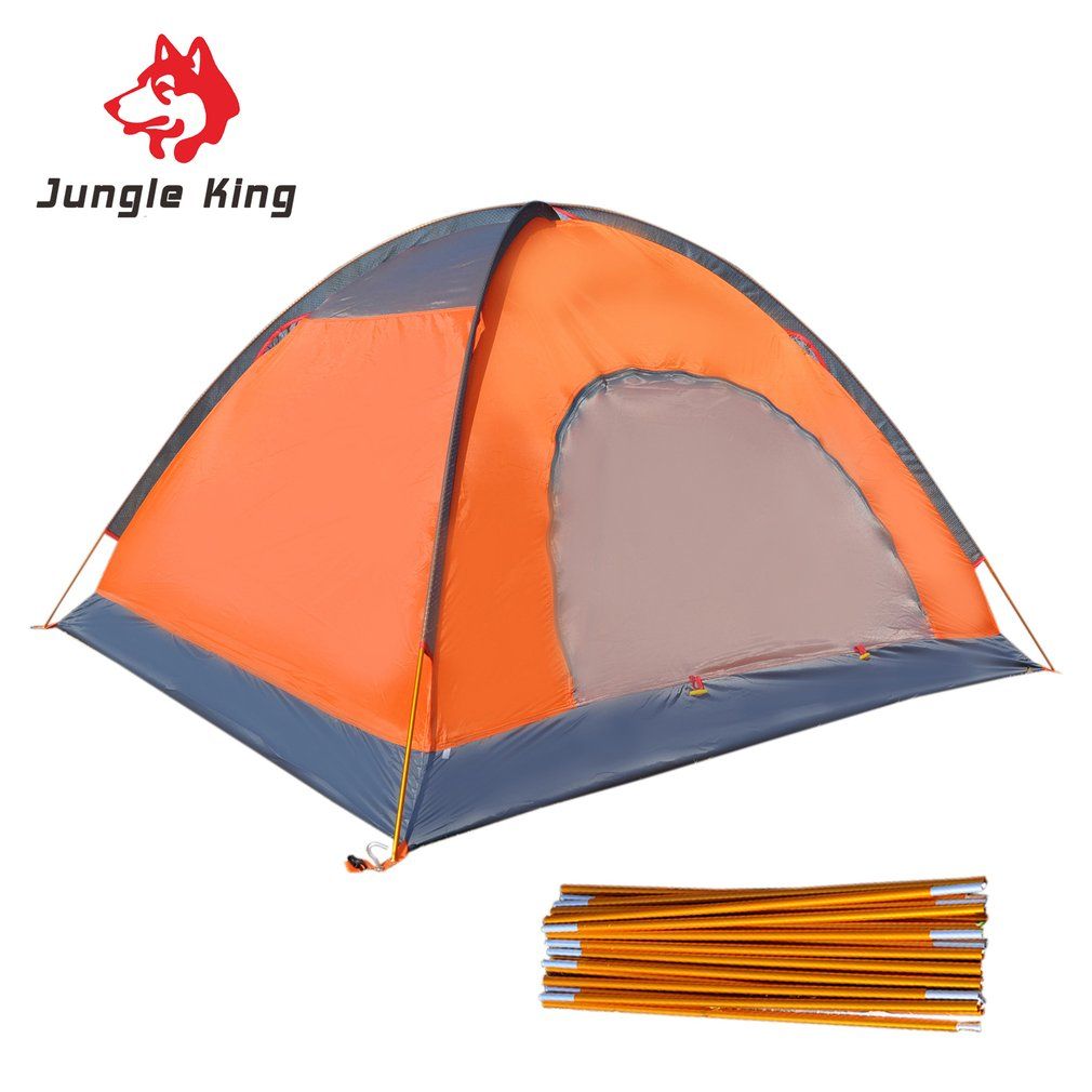 Wholesale Double Layers Camping Tent Aluminum Rod Waterproof Four Persons Beach Tent With Carry Bag For Outdoor Travel Hiking Camping