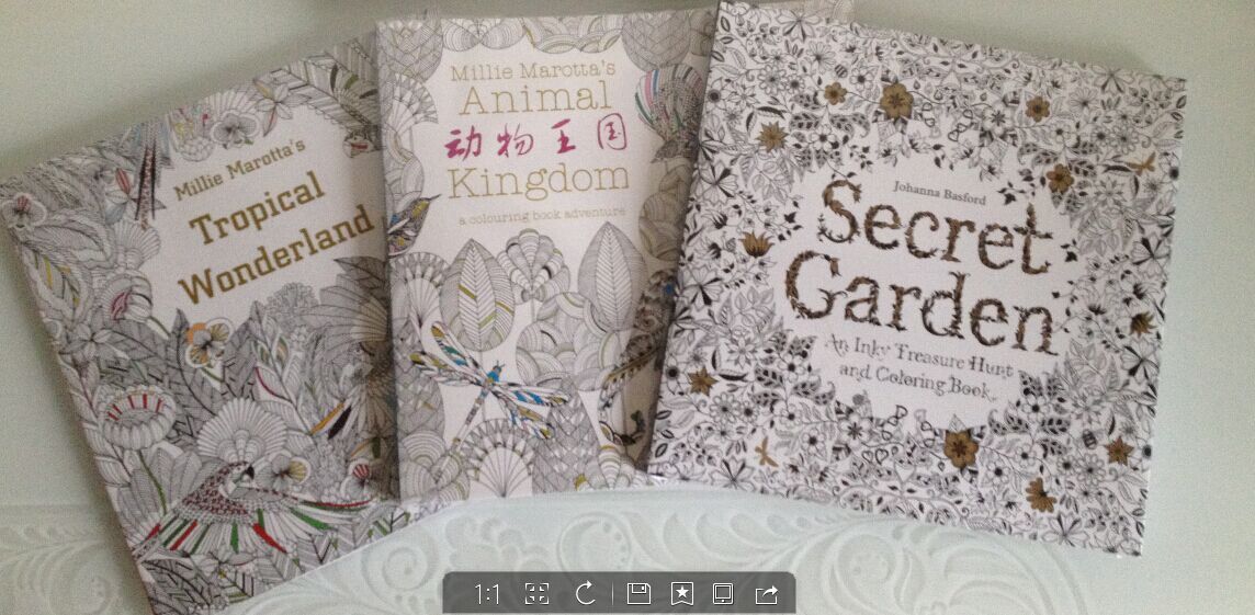Johanna Basford Coloring Books Secret Garden Tropical Wonderland Animal Kingdom With Pencil Free Printable Colouring For Adults