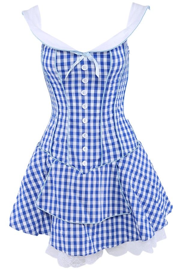 Image result for blue and white plaid dress