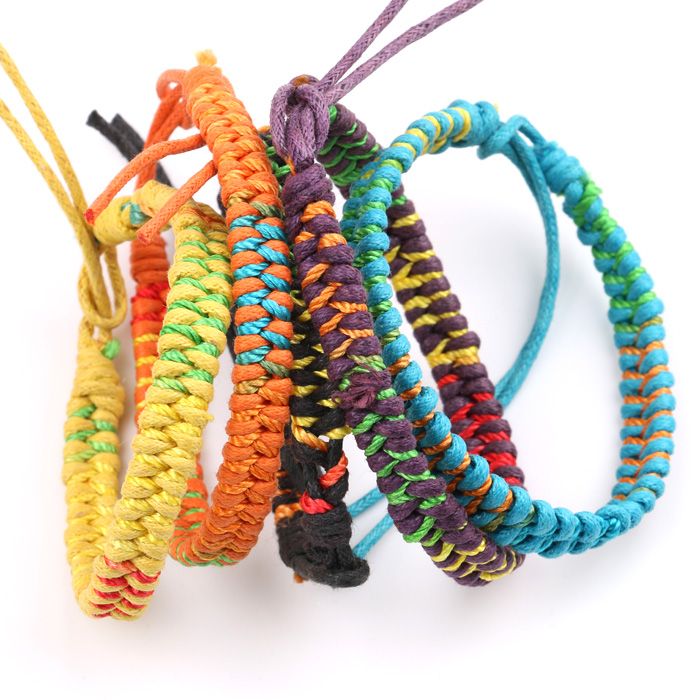 Fashion Sport Bracelets Weave String Charm Bracelets For Women DIY