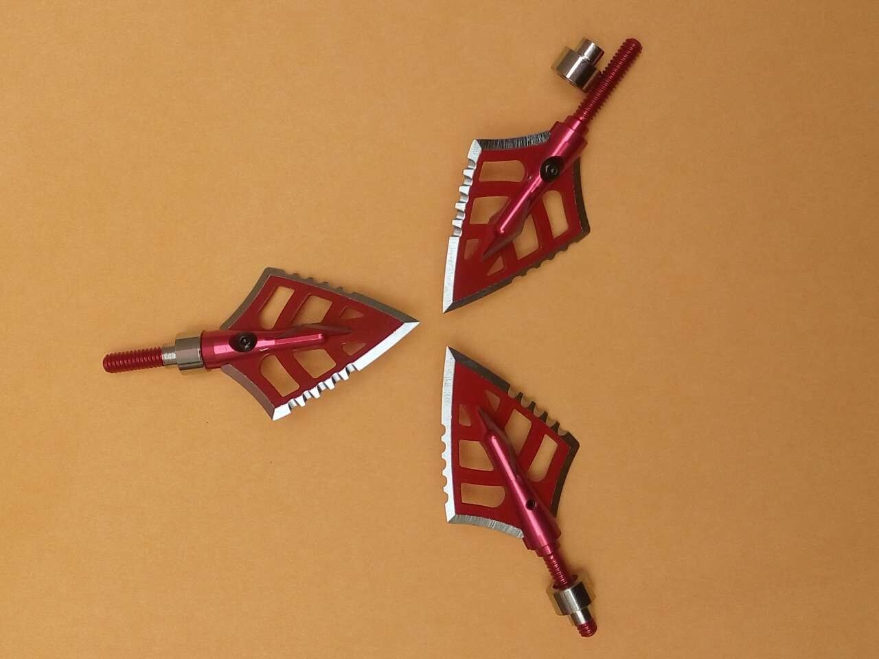 2020 3PK RED Arrow Broadheads Dirt Nap Gear DRT 100/125 Grain