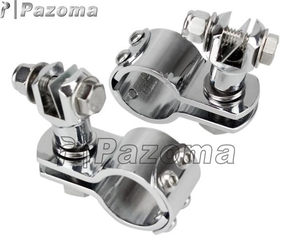 1-1/2" 38mm Chrome Highway Engine Guard Foot Pegs Mount For Harley Touring US 1-1/2" 38mm Chrome Highway Engine Guard Foot Pegs Mount For Harley Touring US
