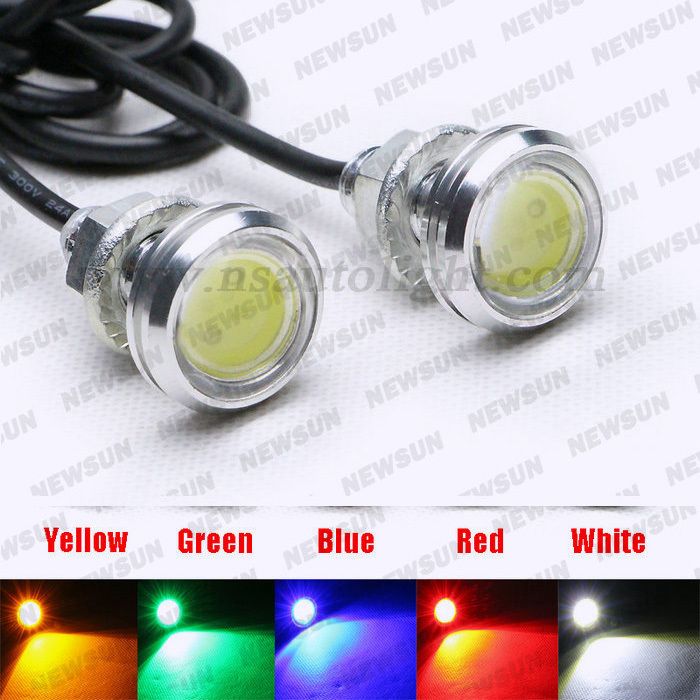 3W LED Car Daytime Running Reversing Parking Backup Auxiliary Lamp IP67