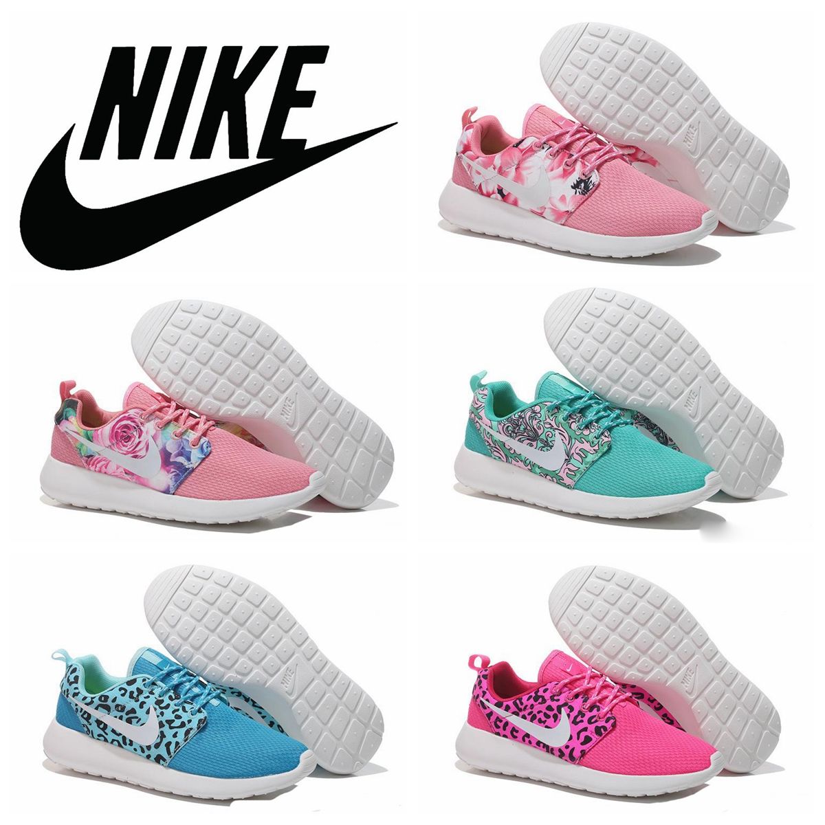 Nike Rosherun Roshe Run Floral Flower Women Running Shoes,Nike Rosherun