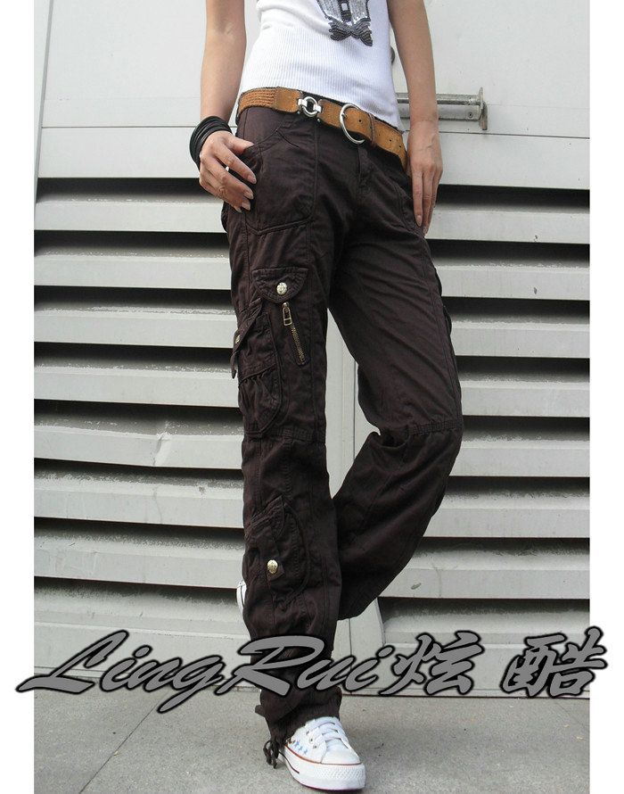 wide leg army green pants