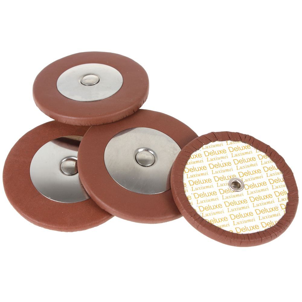 4.8mm Thickness Alto Saxophone Pads Professional Orange Leather Pads