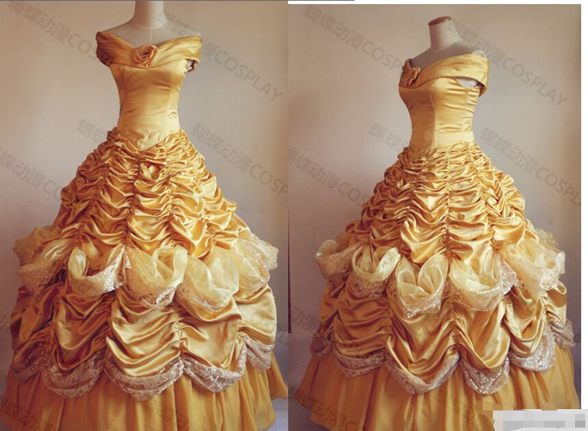 Belle Costume Adult Princess Belle Beauty And The Beast Costume Cosplay ...