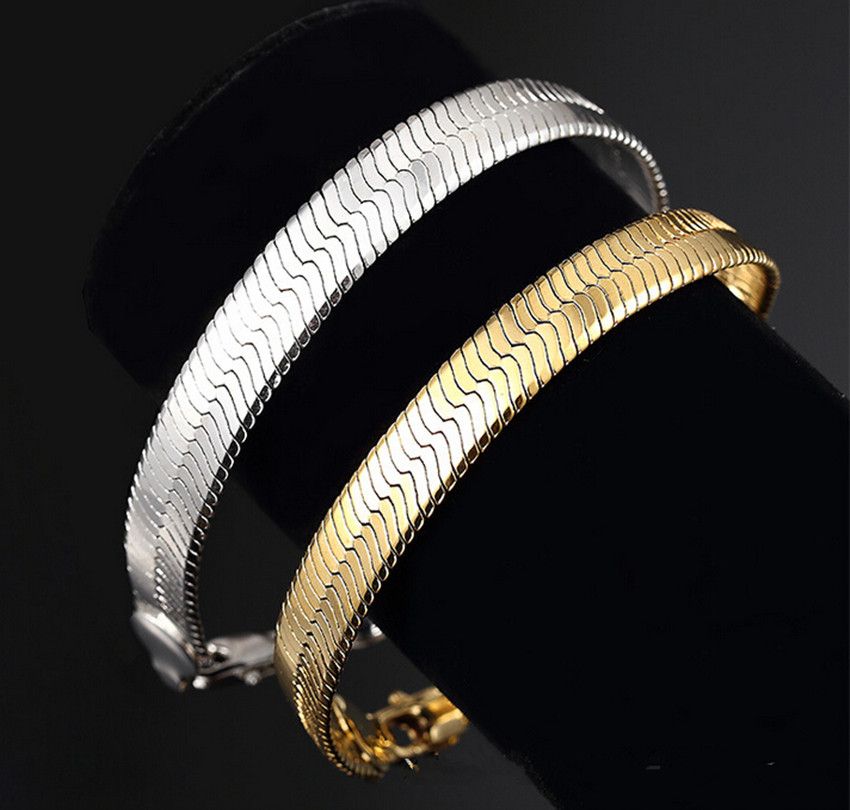 2015 Hip Hop Rapper Cool Bracelet Bangle 18k Gold Filled Plated Snake
