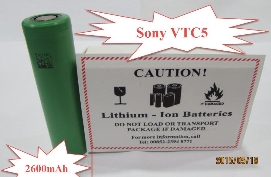 VTC3 VTC4 VTC5 18650 Lithium Batteries Rechargeable 18650 Battery VTC5 ...