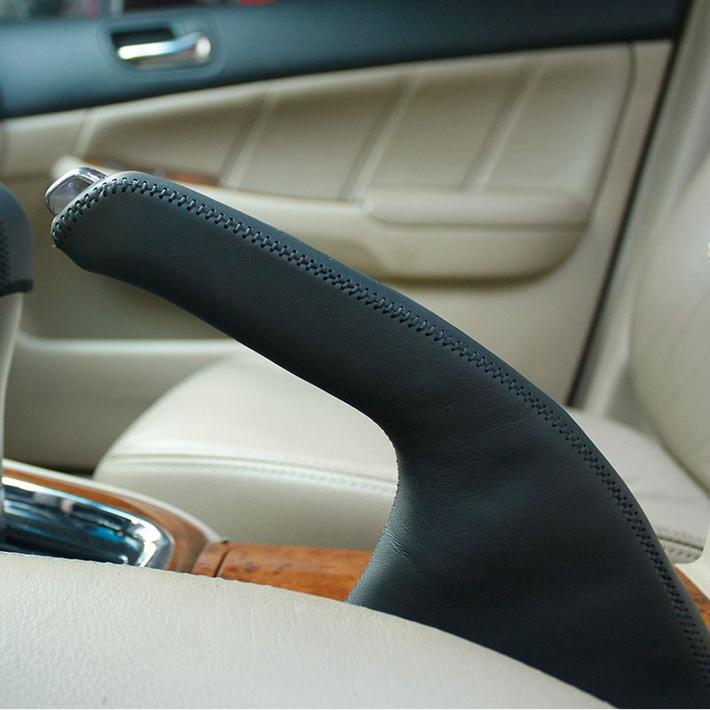 Honda Accord 7 Handbrake Cover Car Styling Genuine Leather Interior Decoration Accessories For Cars From