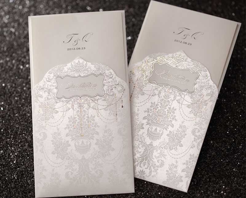 Elegant Silver Wedding Invitation Card Function Party Invitation Elegant Silver Wedding Invitation Card Function 240900667html