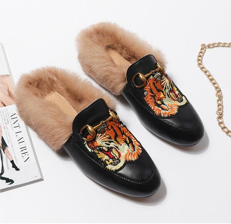 loafers for women with fur