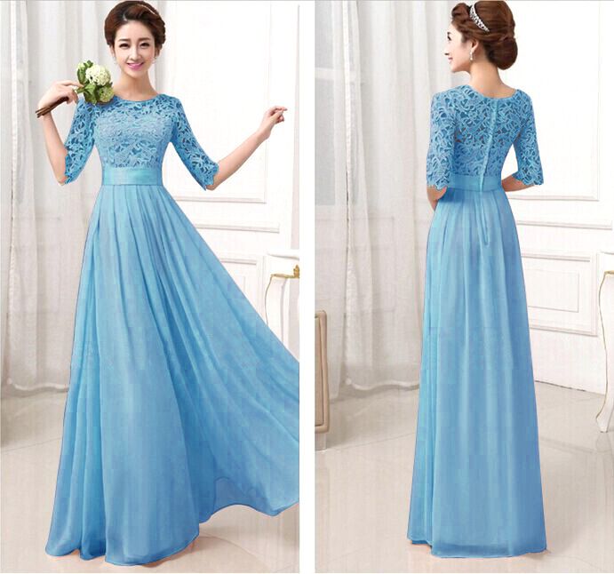 Compra Vestidos De Fiesta Vestidos Largos Formales Del Baile De Fin De  Curso De La Gasa Blanca Rosada Detrás Vestido De Noche Del Cordón Vestido  Elegante De La Criada De Las Novias
