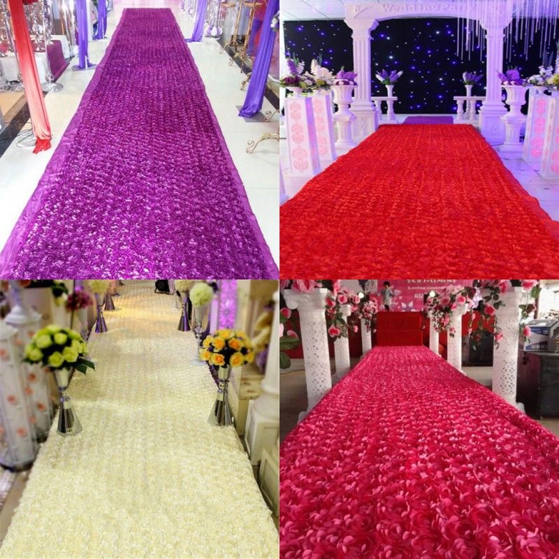 New Arrival Luxury Wedding Centerpieces Favors 3d Rose Petal Carpet