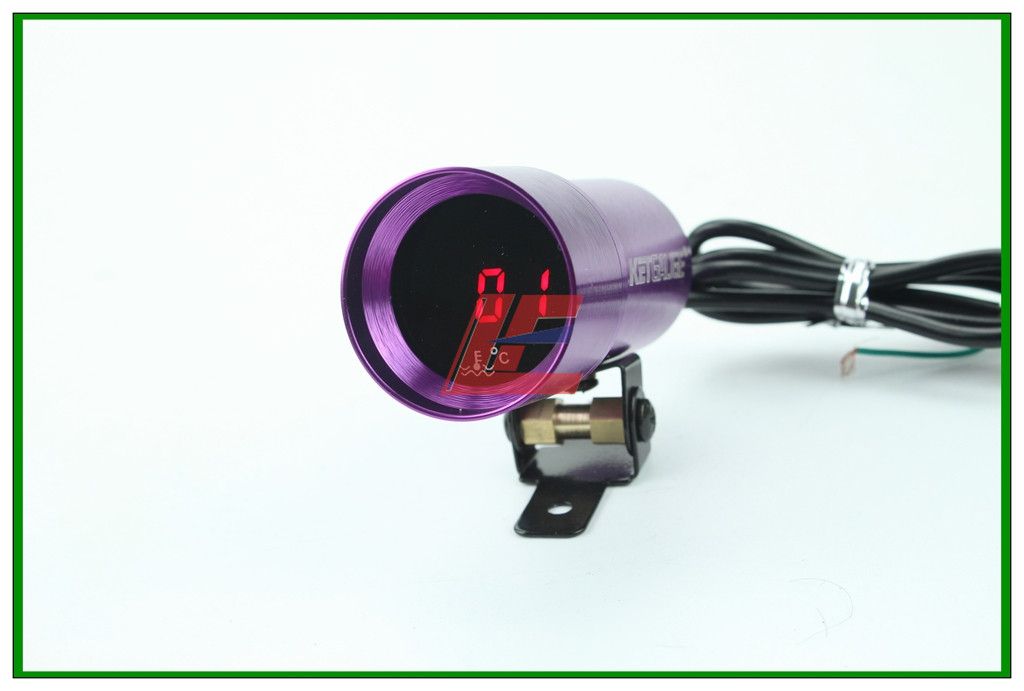 2019 37mm Mini Digital Water Temp Gauge +Temp Sensor Kit /Auto Gauge