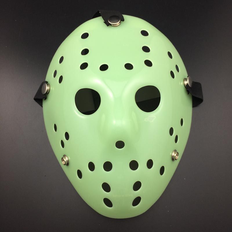 Cheap On Sale Night Light Jason Mask Horror Hockey Film Mask Cosplay 
