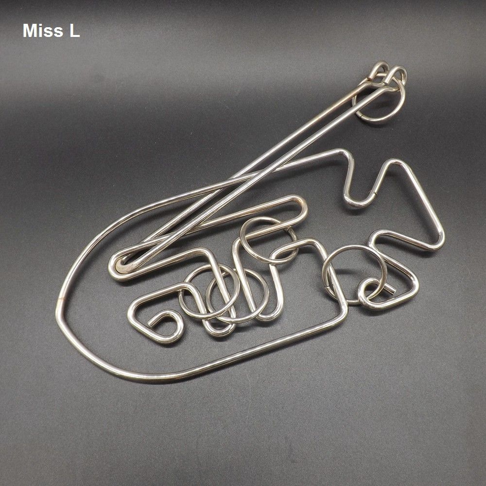 Fancy Fish Ring Solution Buckle Unlock Metal Wire Puzzle