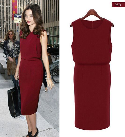women summer dress high quality plus size women work wear sleeveless quality plus size clothes