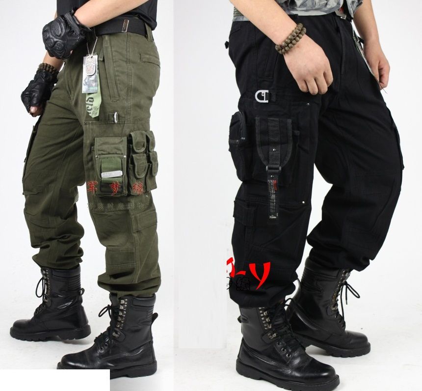 black cargo pants military - Pi Pants