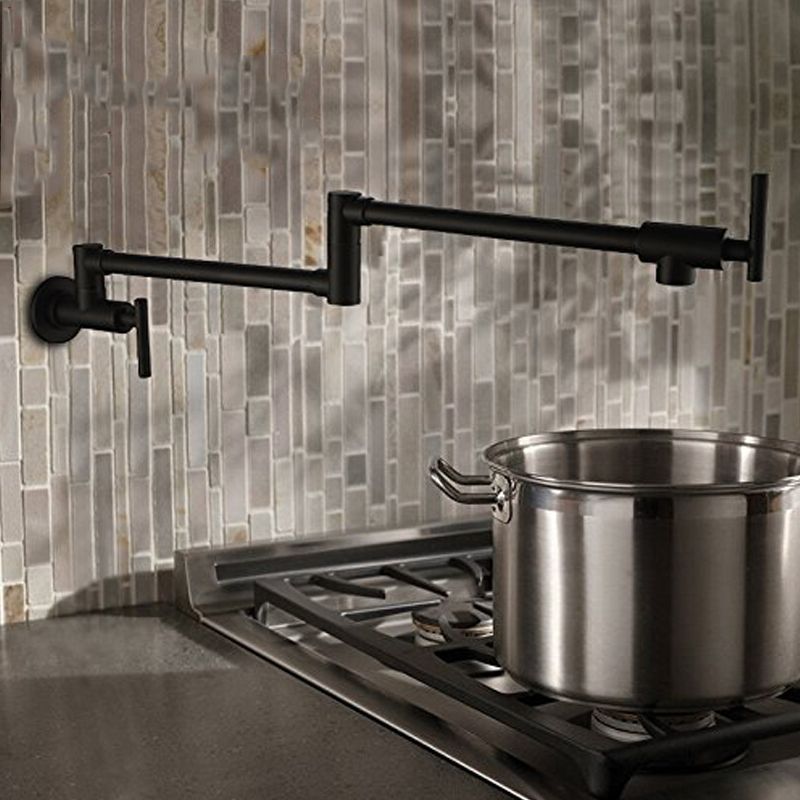 2018 Black Wall Mounted Pot Filler Kitchen Faucet Folding 2018 Black Wall Mounted Pot Filler Kitchen Faucet Folding 2 Handles Single Cold Tap Brass13 012 From Yong8 106 11 Dhgate