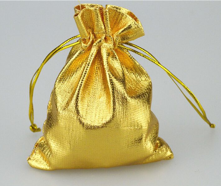 gold pouch bag